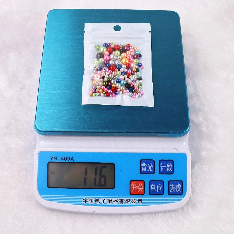 

150-200Pcs/Pack Mix Size 3/4/5/6/8mm Beads With Hole Colorful Pearls Round Acrylic Imitation Pearl DIY For Jewelry Making Craft