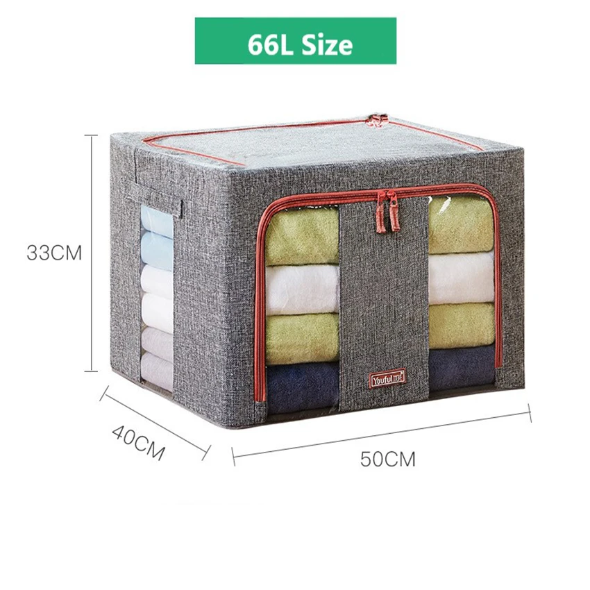 

Large Capacity Quilt Storage Bag Foldable Clothes Wardrobe Storage Box Basket Home Sundries Storage Container Clothing Organizer