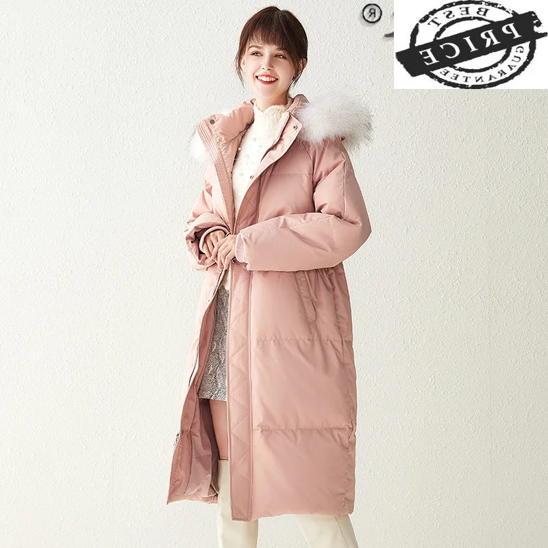 

Parkas Jacket Hooded Women Korean Women's Winter Down Jackets and Coats Fox Fur Collar Coat Female Women Clothes Abrigos WPYa2a