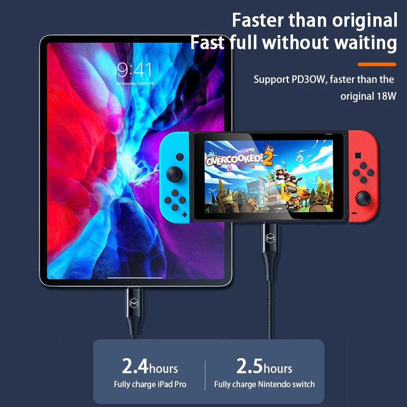 Кабель Mcdodo USB Type C-Type-C 5A для Samsung S10 S9 Huawei Switch Macbook магнитный USB-кабель зарядки и