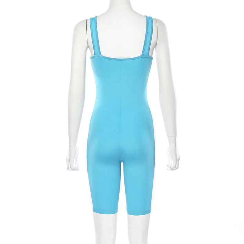 Новый женский повседневный комбинезон без бретелек эластичный обтягивающий в