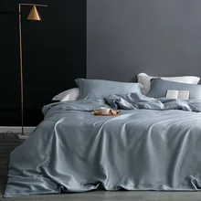 Duvet Cover Natural Mulberry Silk Quilt Cover High-Grade Real Silk Queen King Comforter Cover Solid Color Duvet Cover 220x240