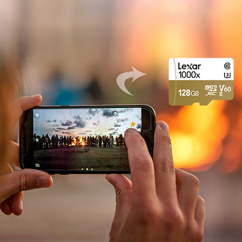 Lexar Micro SD карты 1000x слот для карт памяти 32 Гб TF Card 64 256 150 МБ/с. C10 флеш-накопитель