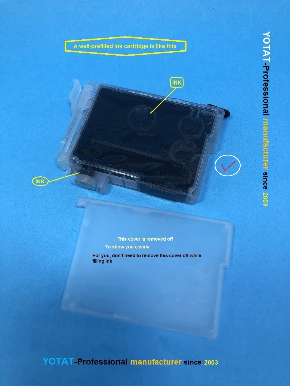 Многоразовый картридж для чернил YOTAT T1711 T1712 T1713 T1714 Epson XP 103 с на |Чернильные