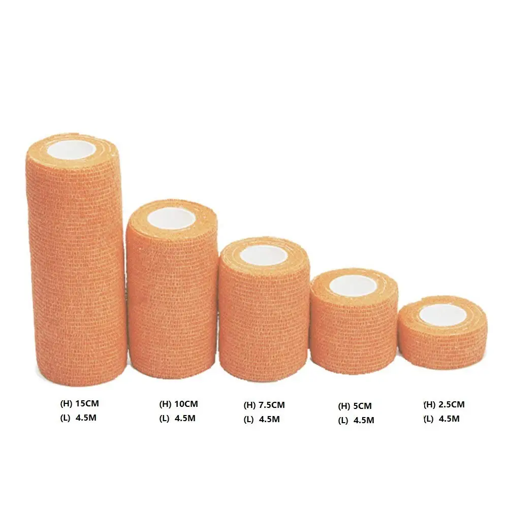 Fluorescent orange 6 упаковок, самоклеящаяся лента, Водонепроницаемая дышащая эластичная связывающая лента для первой помощи, медицинская терапия - Цвет: Fluorescent orange