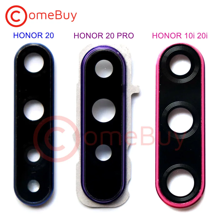 Для Huawei Honor 10i 20i 20 объектив камеры заднее стекло с рамкой держатель Замена для HONOR