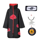 3 шт.компл. взрослые дети аниме Akatsuk плащ костюм Косплей Женщины Дети необычная вечевечерние крутое уличное платье