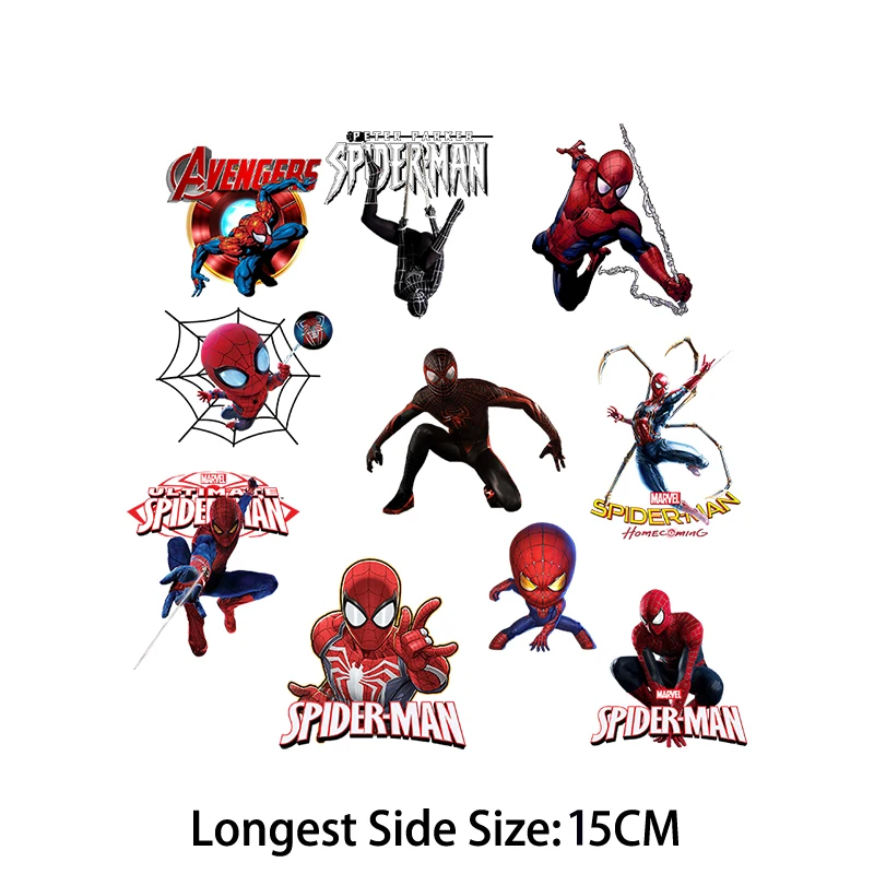 Термоклейкие нашивки Marvel Железный человек Человек-паук Халк Одежда DIY Футболка