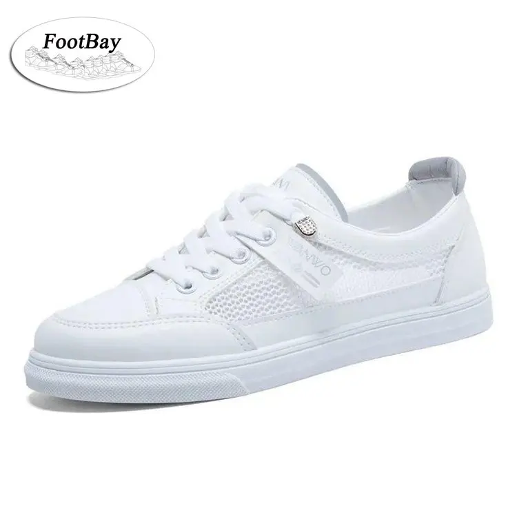 

Luxury Brand High Quality Women Sport Fashion Platform Sneakers Air Mesh White Women Shoes 2021 Fashion Summer Casual Shoes
