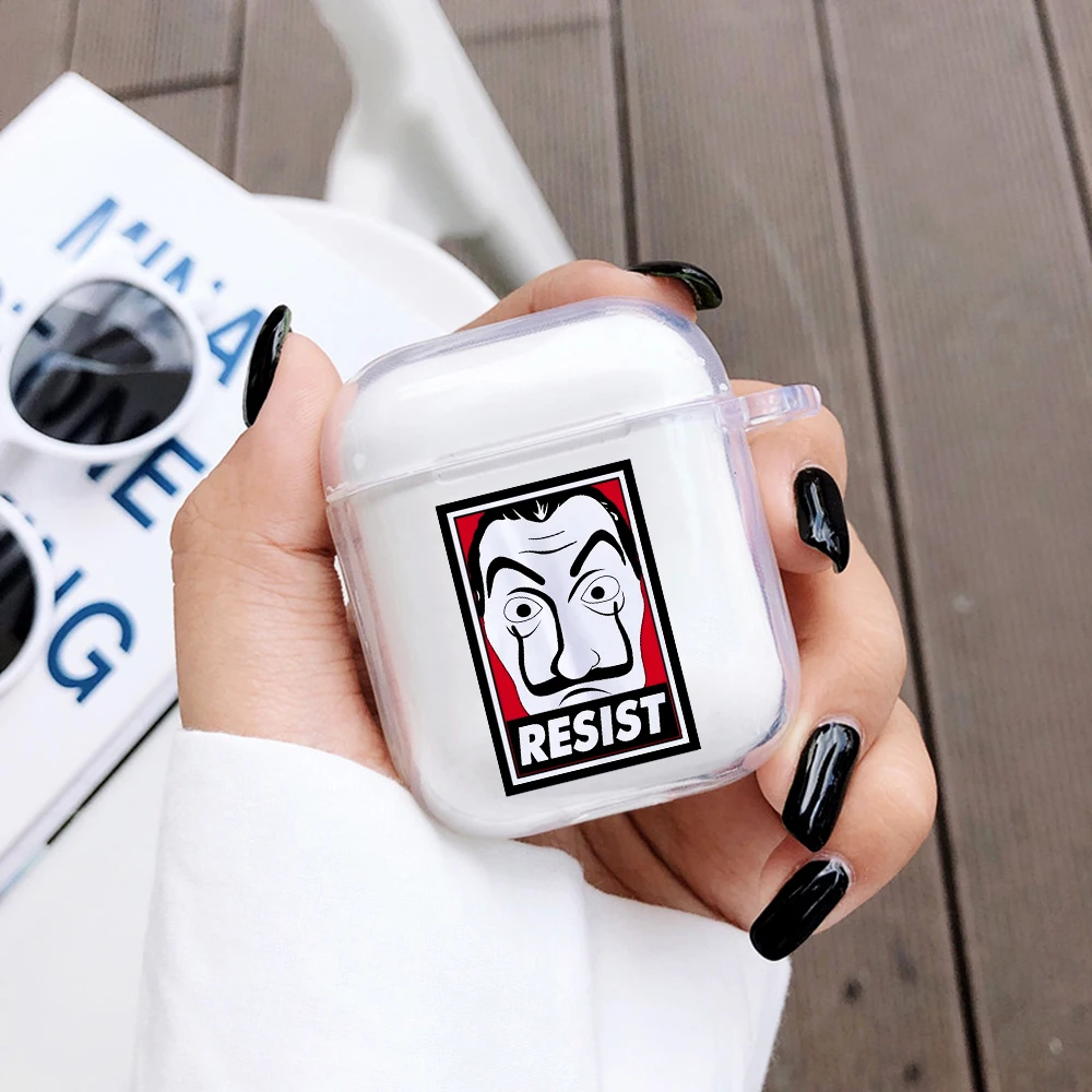 Чехол для наушников Aipods 1 2 мягкий чехол Blutooth Airpods симпатичный популярный в