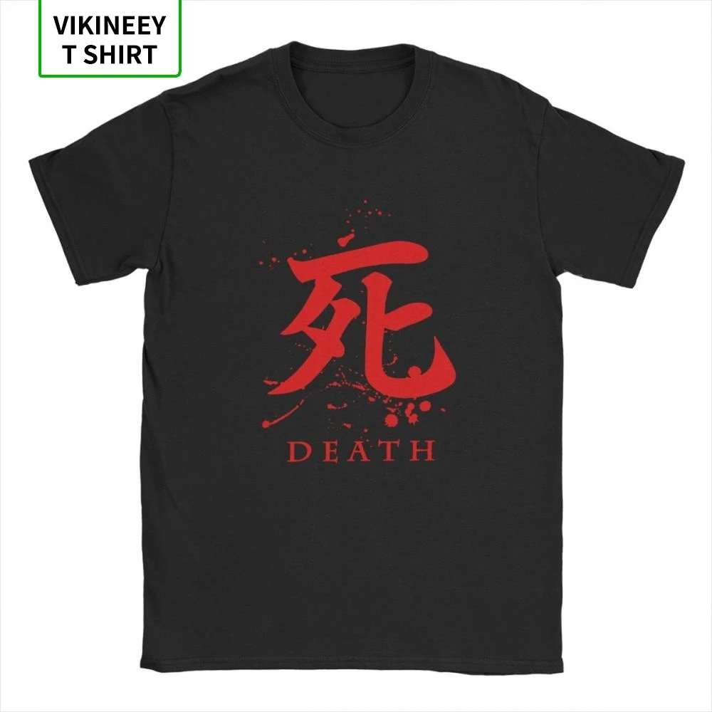 Death Sekiro Shadows Die Twice T-Shirts for Men Wolf Souls Samurai Game Japanese Cotton Tees Short Sleeve T Shirt Gift Idea