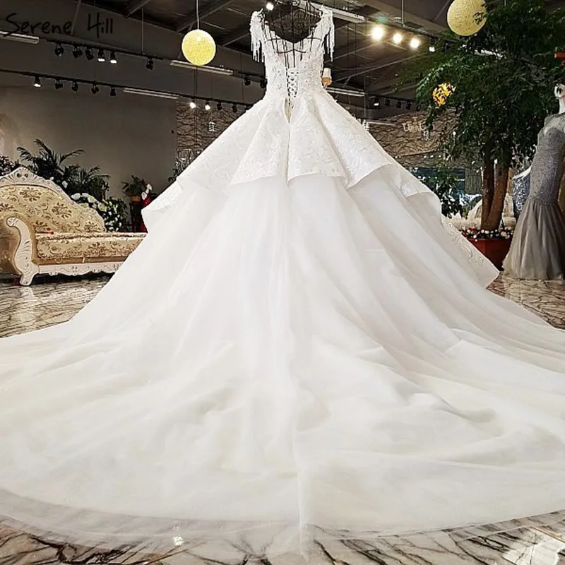 Новейшее роскошное высококачественное винтажное свадебное платье 2021 без
