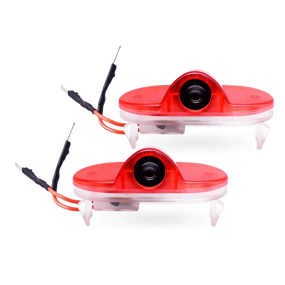 

2X Logo Emblem Decorative Lights Luces Led Door Lamps Atmospher Ghost Shadow Light Fit For Golf 4 MK4 1998-2004 Touran Caddy R32