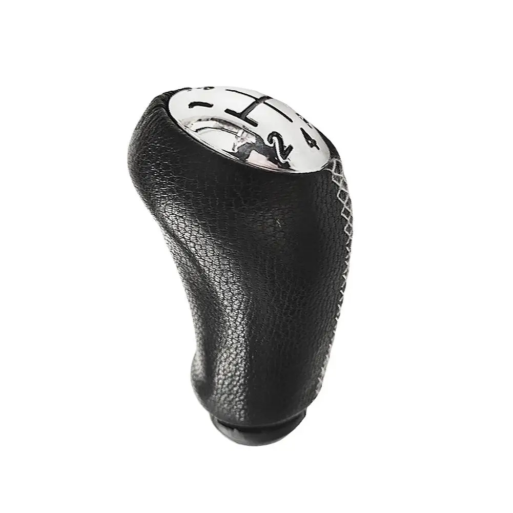 5 скоростей Ручка Переключения рулевого механизма автомобиля кожаная головка