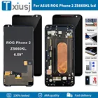 Оригинальный AMOLED-дисплей для ASUS ROG Phone 2 Phone2 Phone II, ЖК-дисплей, сенсорный экран с рамкой для ASUS ZS660KL I001DA, ЖК-дисплей + Бесплатные инструменты