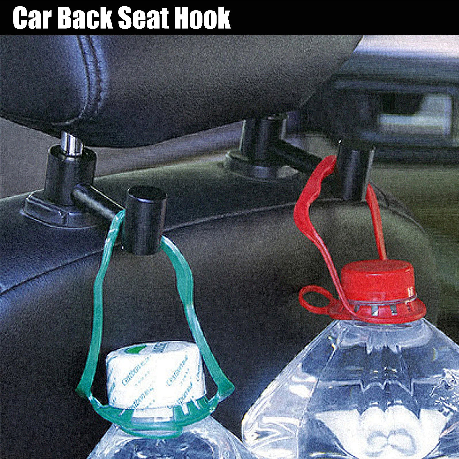 

Car Back Seat Headrest Organizer Storage Hook Holder Metal Hanger Aluminum Alloy For Groceries Garbage Bag Pouch Handbag