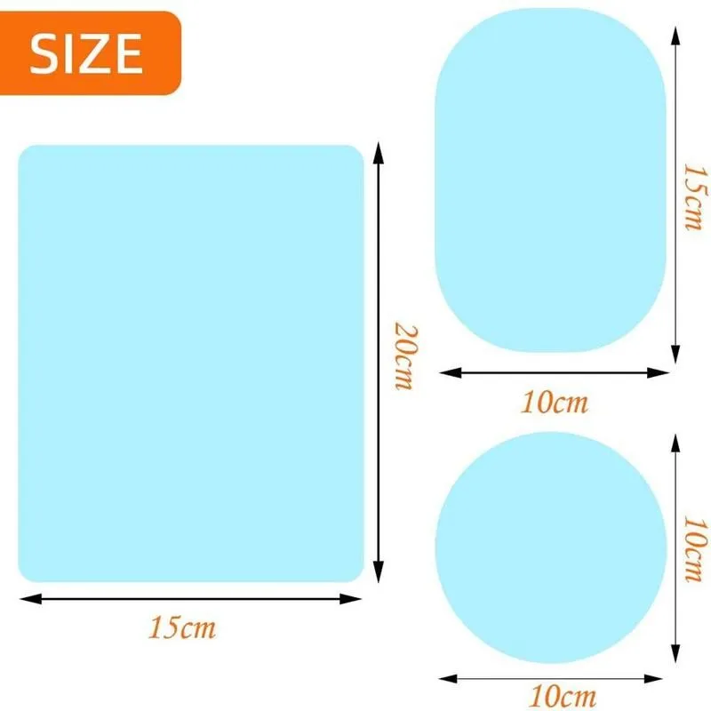 

6pcs/set Car Rearview Mirror Protective Film Anti-fog Car Window Rainproof Rearview Film Mirror Waterproof Film Protective R0R2