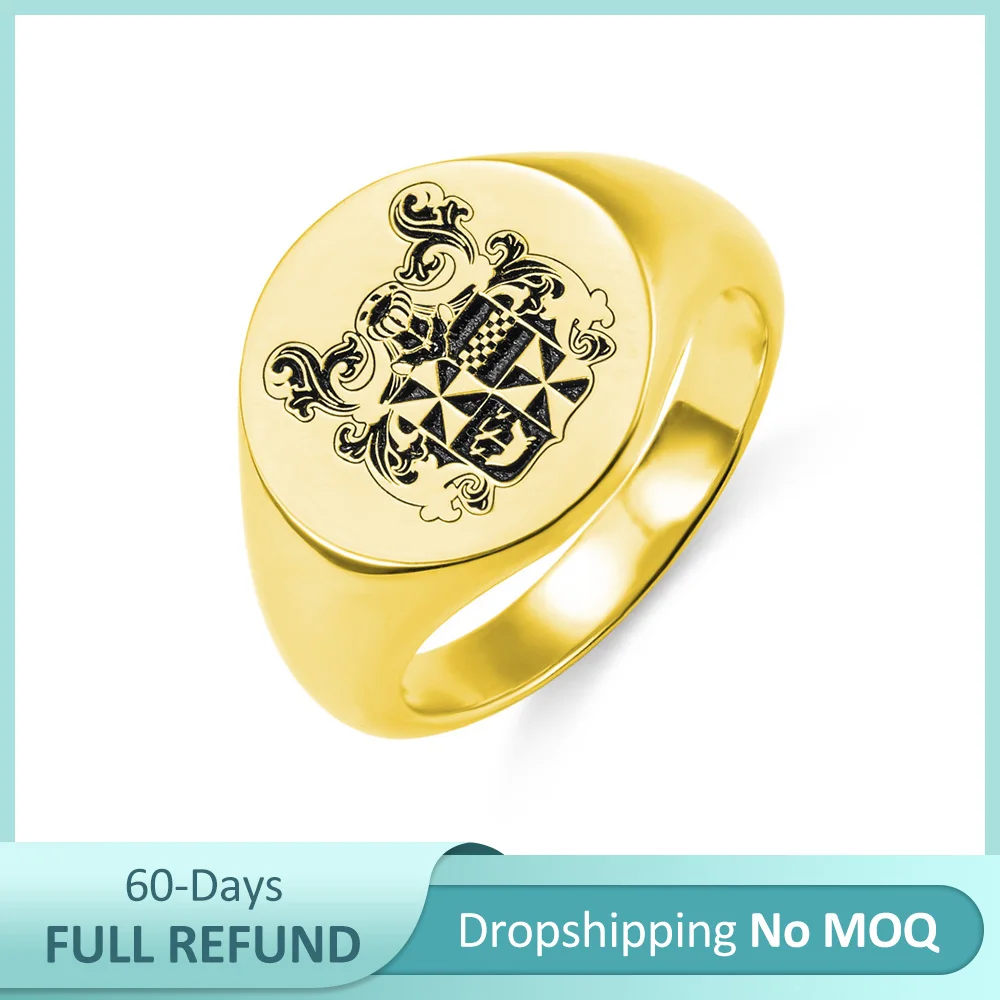 

Sweey Прямая поставка персонализированные кольца с гравировкой семьи крест кольцо медь/Серебро Лучший подарок на день отца модный уникальный...