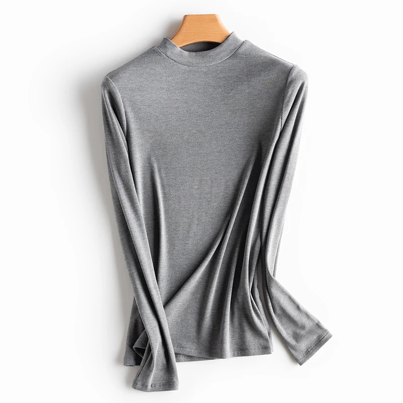 Top Design! 2019 Autumn&ampWinter new arrival office lady sweater base blouse women free shipping HMR19165OCT2 |