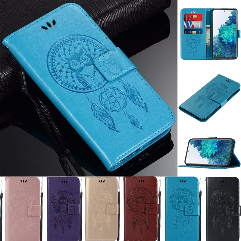 

Чехол для Redmi Note 10, кожаный чехол с изображением китайских колокольчиков и совы, чехол для Xiomi Redmi Note10S, чехол-книжка с бумажником для Xiaomi Redmi Note...