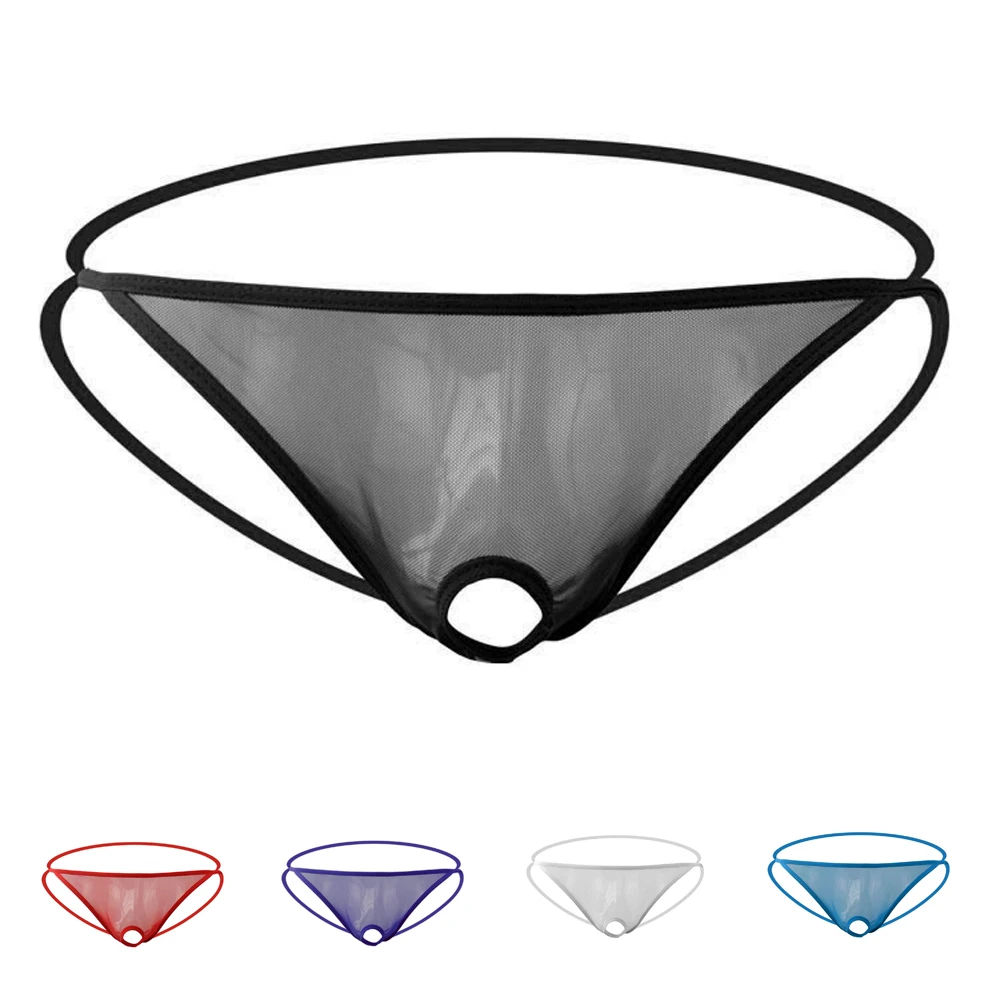 Сексуальное мужское нижнее белье прозрачные сетчатые стринги мужские и g горячее