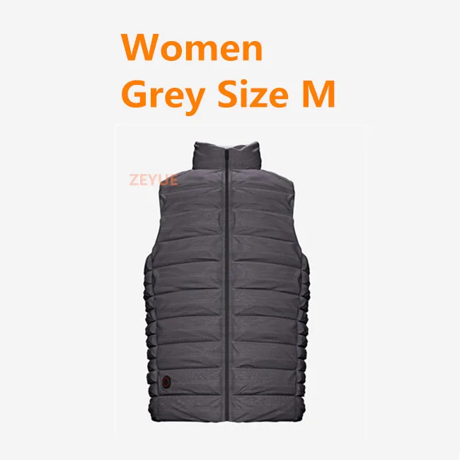 Women Grey M Xiaomi Cottonsmith Графеновый умный терморегулирующий пуховый жилет с 4 передачами для мужчин и женщин, теплая одежда - Цвет: Women Grey M