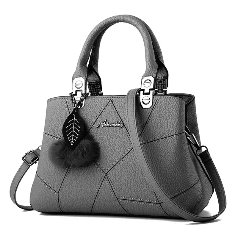 298Dark gray 3Pcs/Set Bags For Women Handbag PU Leather Shoulder Bags Casual Tote Tassel Top Handle Designer Bag Composite Messenger Bag - Цвет: 298Dark gray