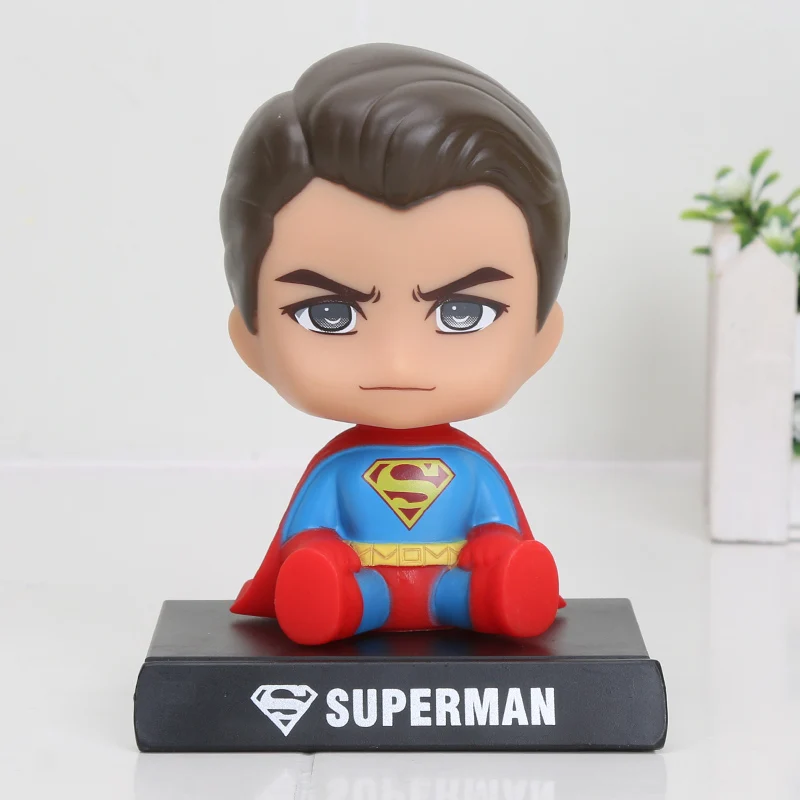superman bag Фигурка с качающейся головой игрушка Dragon Ball Z Сон Гоку криллин Супер Марио Мстители супер герой Кошмар перед Рождеством Джек игрушки - Цвет: superman bag