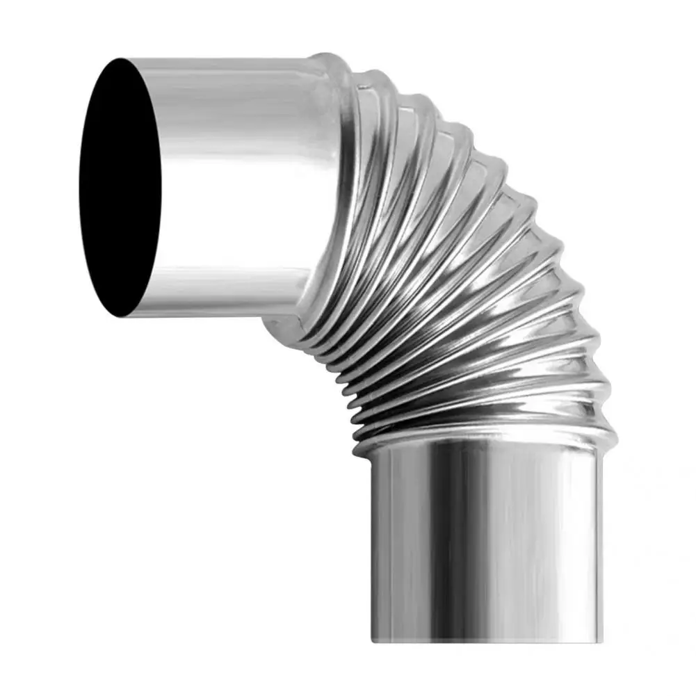 

Universal Flexibility Camping Parts Water Heater Wood Burning Stove Elbow Pipes Camping Elbow Pipes Chimney Flue