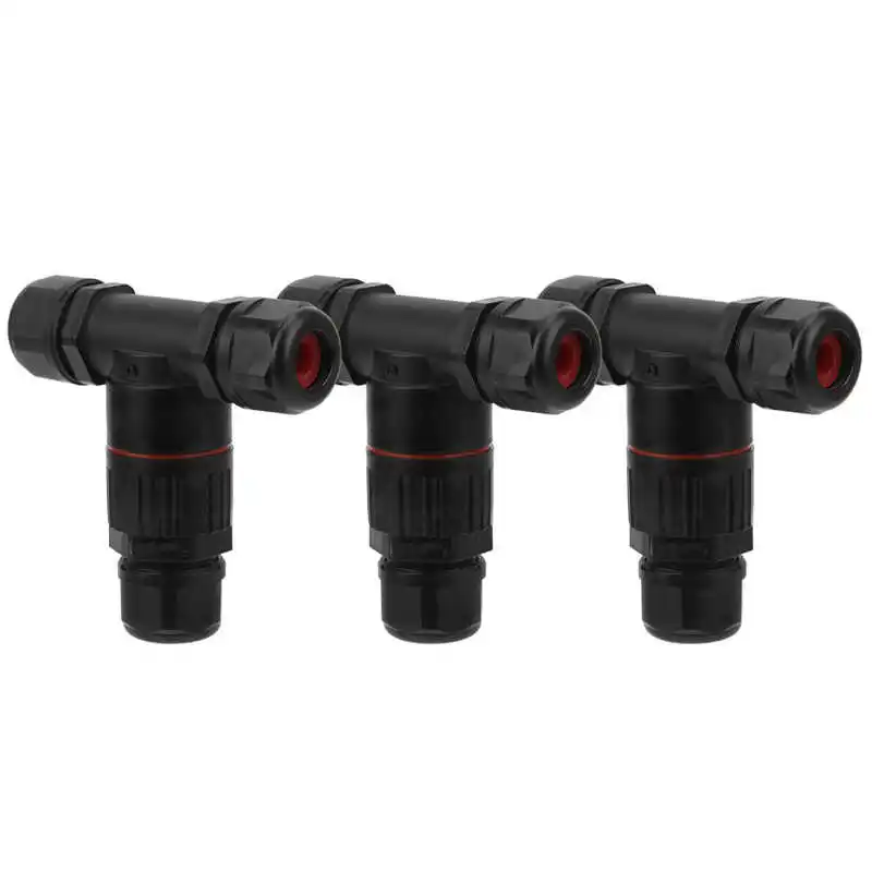 Электрический Кабельный соединитель 3 шт. IP68 Водонепроницаемый разъема