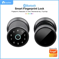 smardeer electronic lock for tuya smart bluetooth for smartlife spherical indoor fingerprint electronic code lock keyless entry
