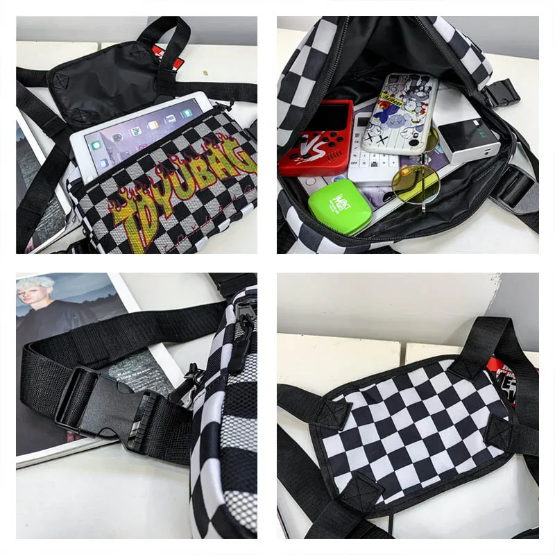 Уличной моды грудь Риг мешок унисекс пуля жилет в стиле хип-хоп поясная сумка