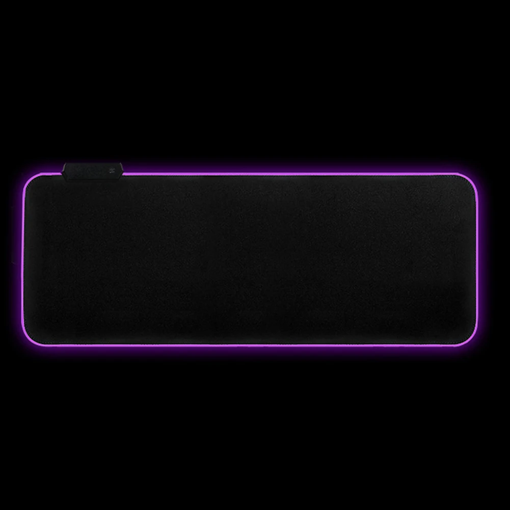 

Smooth RGB Colorful Universal Mouse Pad Desk Mat Lighting Locking Edge Computer Gaming Comfortable Keyboard Wear Resistant