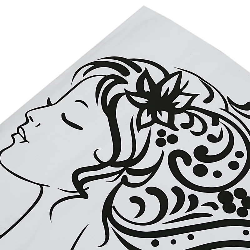 Promotion--Wall Decals Beauty Salon Hair Fashion Girl Woman Haircut Scissors Hairdressing Barbershop PVC Sticker Wall Deco | Дом и сад