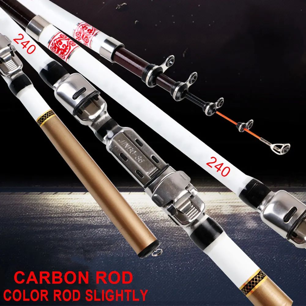 Portable Sport Goods Fishing Accessory Rod Fishingmen Colorful 2.4m Telescopic Convenient |