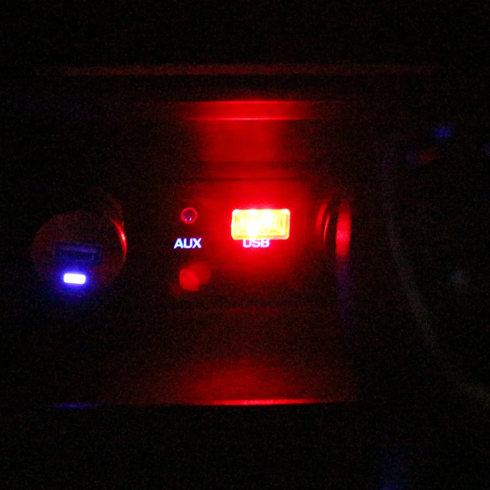 Светодиодная Автомобильная мини-лампа USB свет атмосфера лампа для Audi A1 A2 A3 8p 8v 8l A4