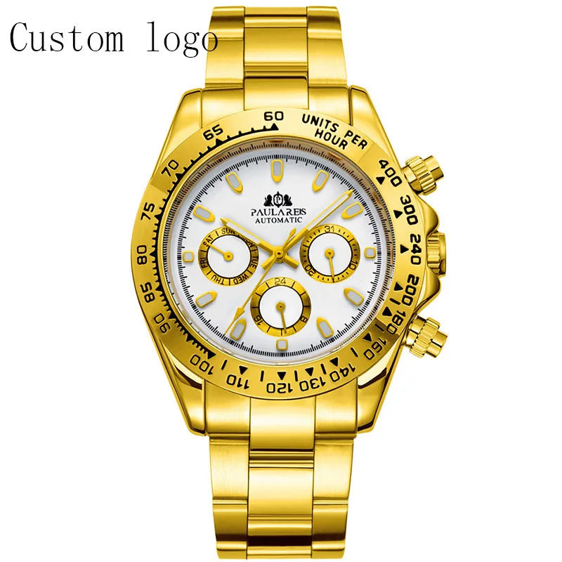 

Men's Mechanical Watch Luxury Automatic Watch Luminous Self Winding Mens Watch Reloj Para Hombre Custom Logo Designer Watches