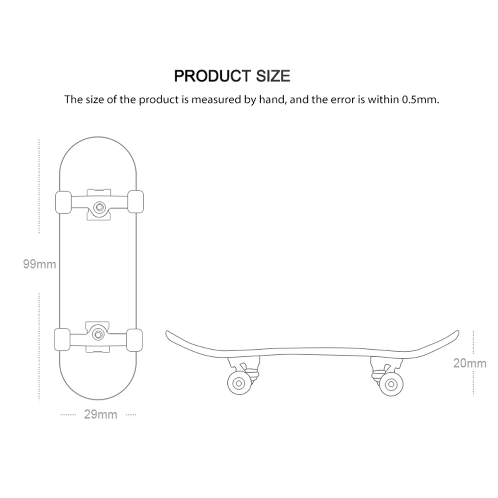 

1Set Finger SkateBoard Wooden Fingerboard Toy Professional Stents Fingers Skate Set Novelty Children Christmas Gift