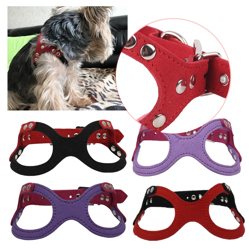 Мягкий замшевый кожаный маленький поводок для собак щенков Тедди щенка