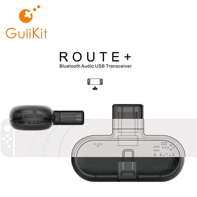 Беспроводной адаптер для наушников Gulikit Route + Bluetooth с мини микрофоном 3 5 мм Nintendo