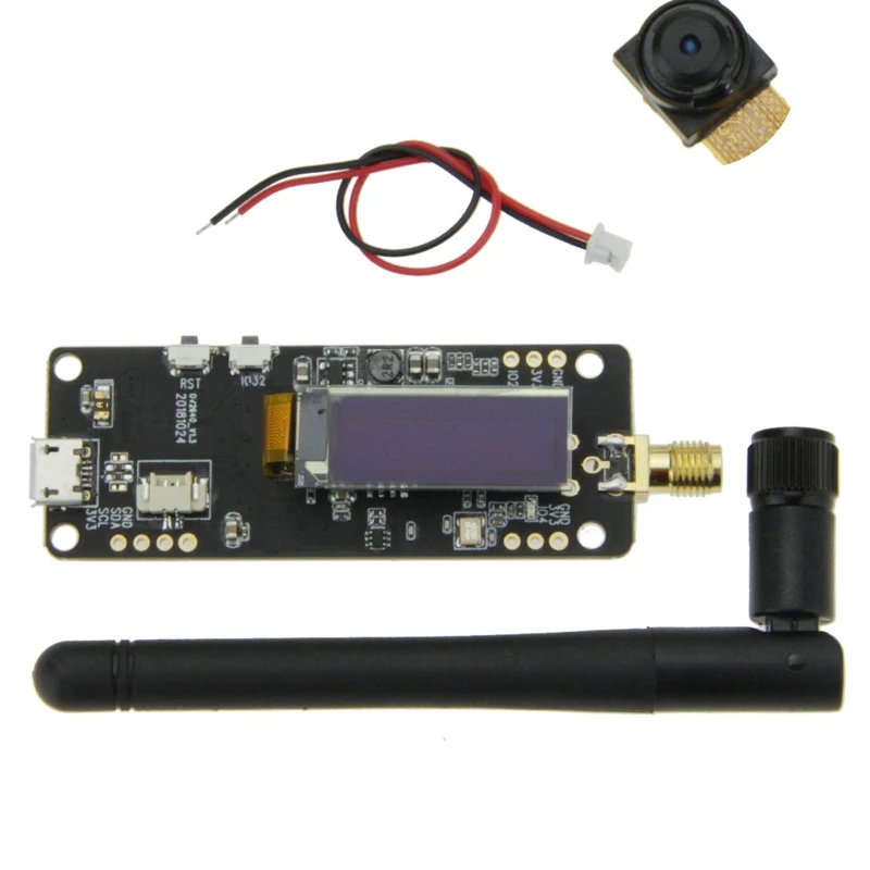 

H052 TTGO T-Journal ESP32 Camera Module Development Board OV2640 Camera SMA Wifi 3dbi Antenna 0.91 OLED Camera Board