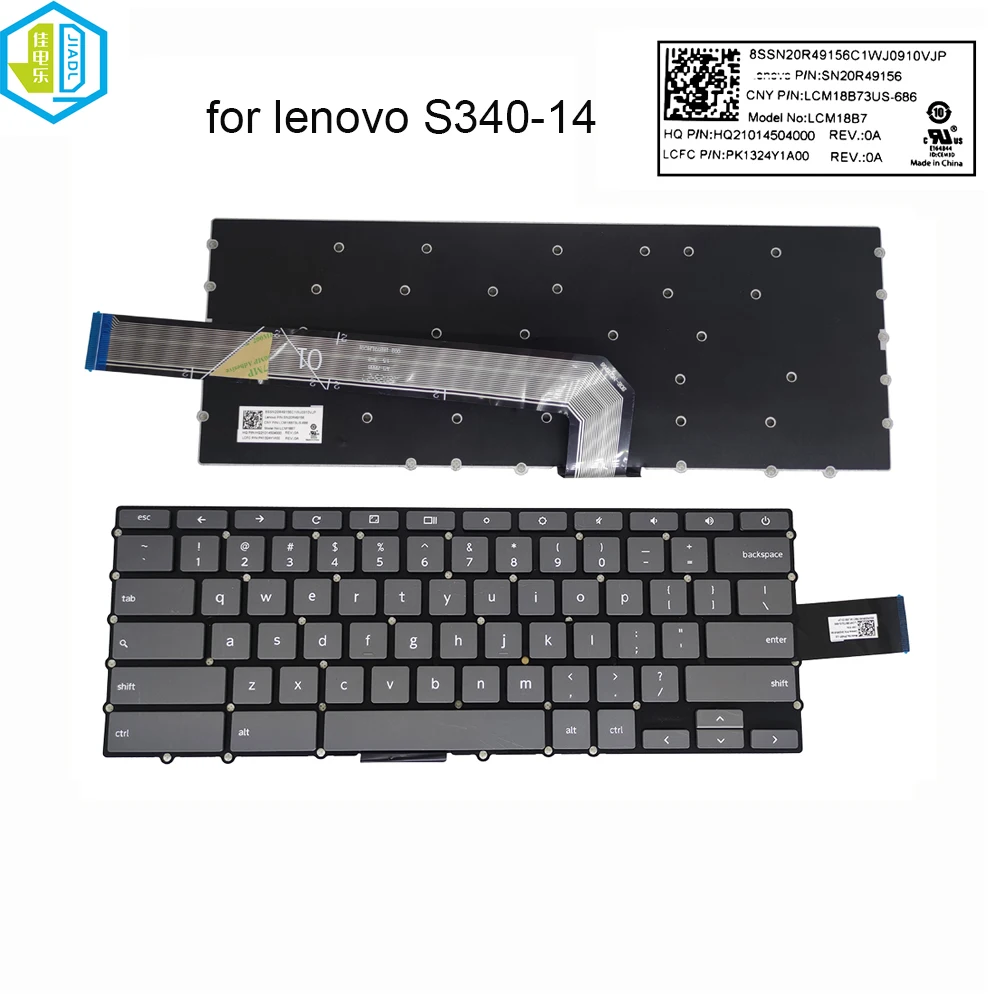 

Canadian French laptop computer Keyboard for lenovo Chromebook S340-14 S330 CF QWERTY notebook replacement keyboards SN20R4918