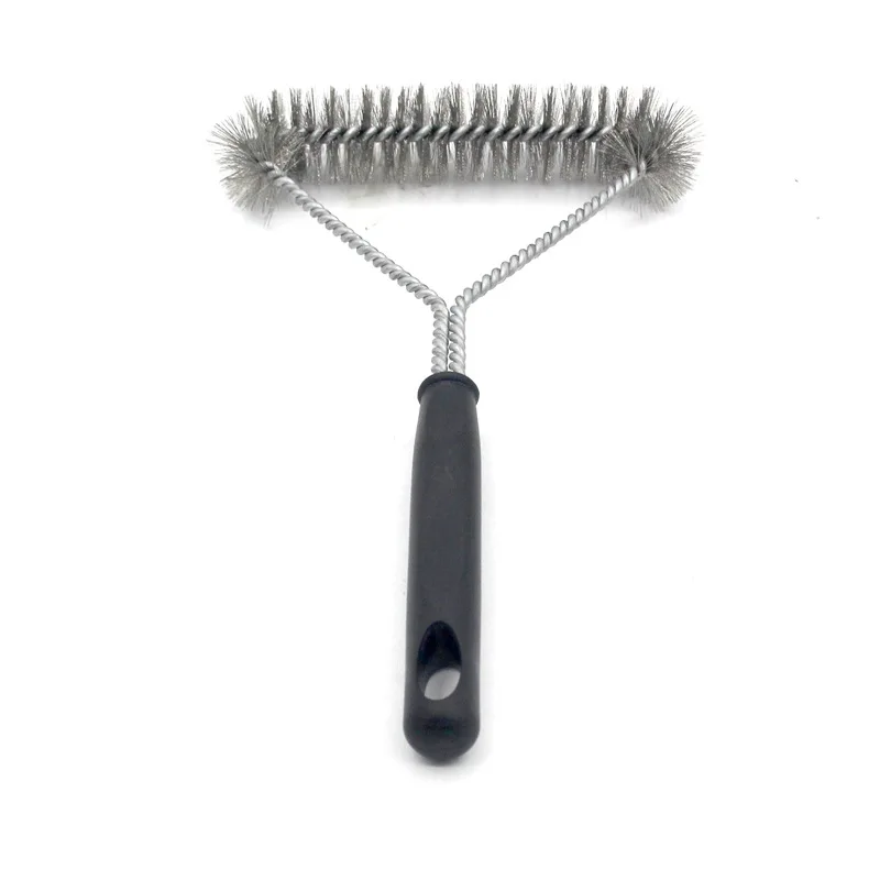 

12-Inch Triangular Wire Barbecue Cleaning Brush Practical Grill Brush BBQ Tool