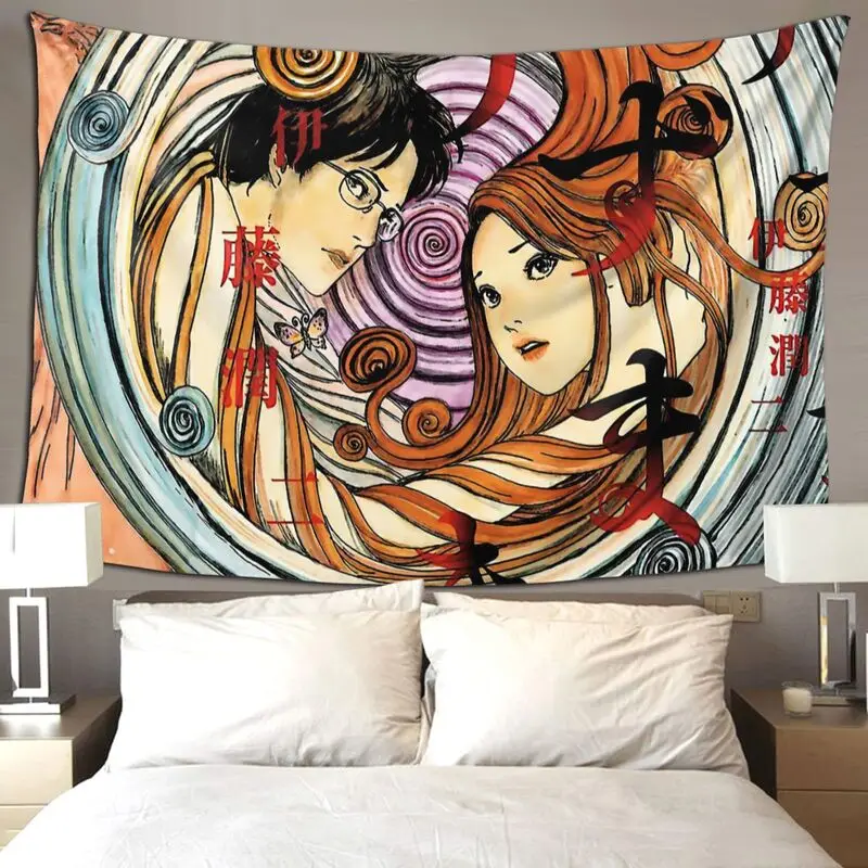 Настенный гобелен в стиле Харадзюку джундзи Ито японские ужасы мангапредство
