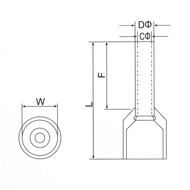 

500Pcs/1000Pcs/Pack Insulated Ferrules Terminal Block Cord End Wire Connector Electrical Crimp Terminator