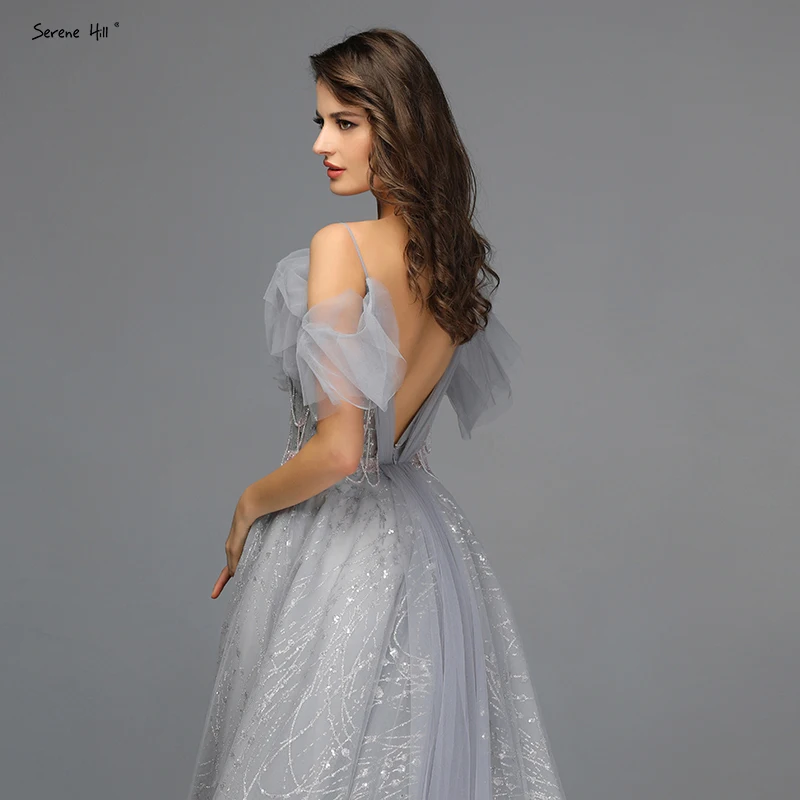 Настоящая фотография серые Сексуальные вечерние платья трапециевидной формы 2021