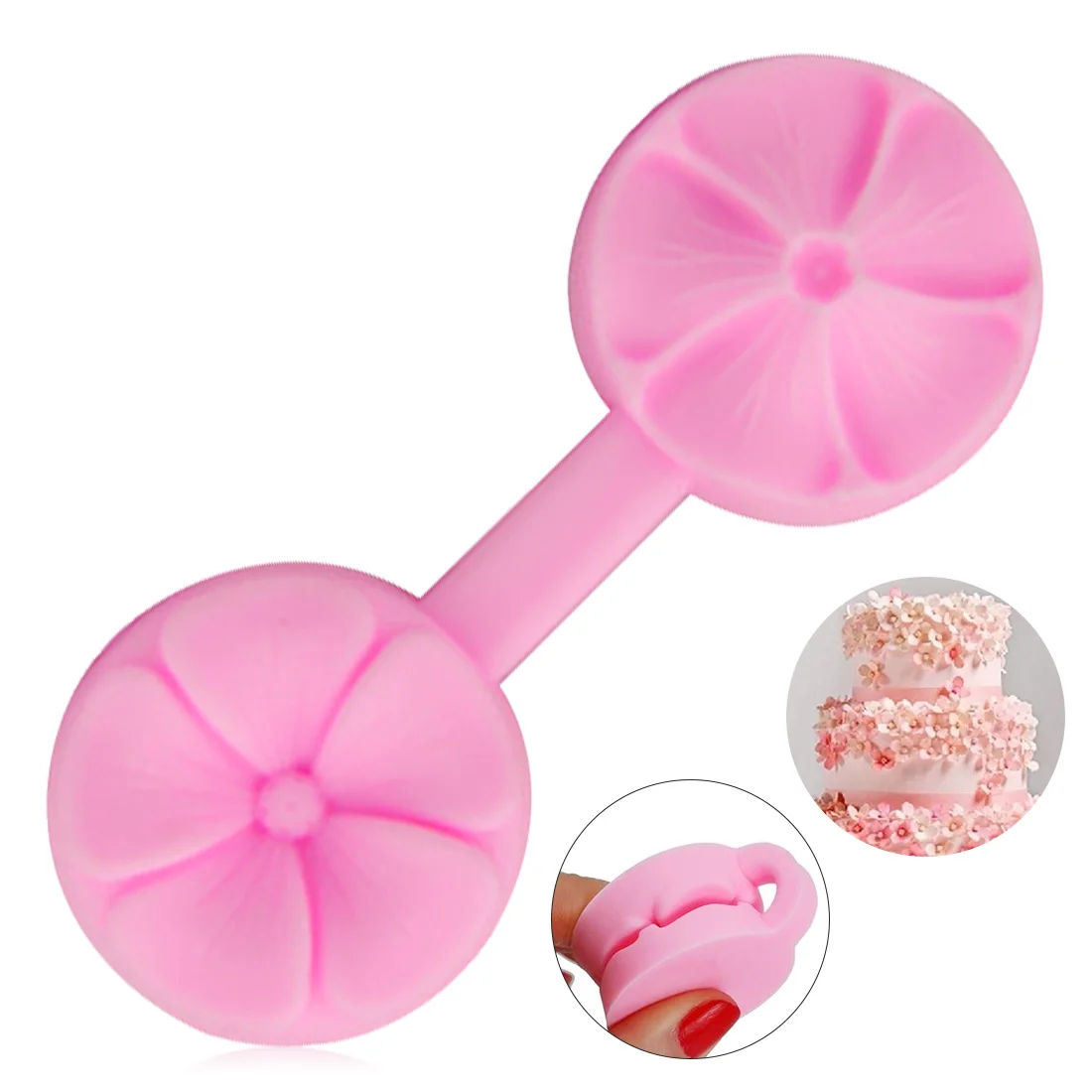 DIY инструмент для украшения торта помадки пион роза лепестки лист силиконовая