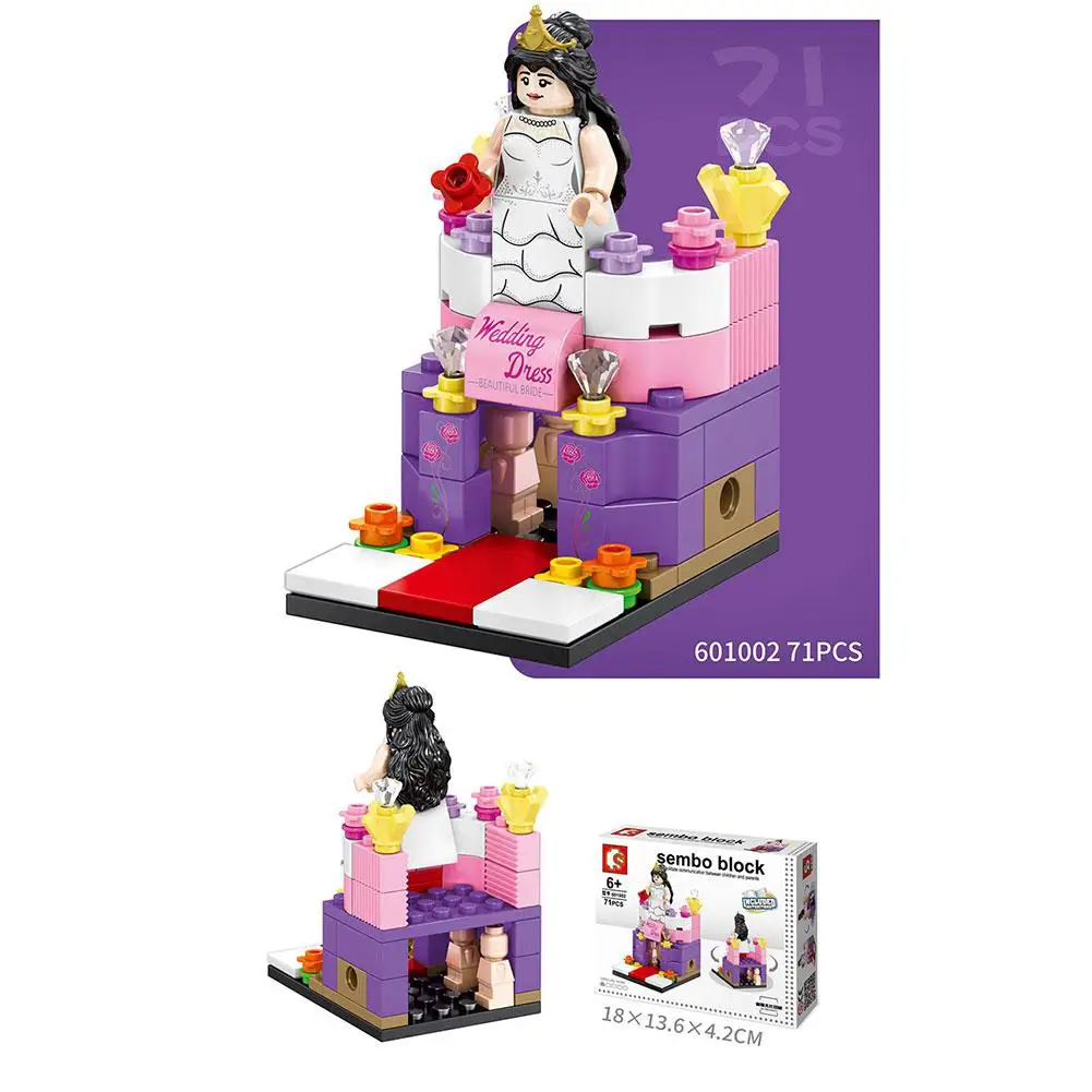 

Mini Street View Children's Building Blocks Toy Creative Blocks Birthday Gifts