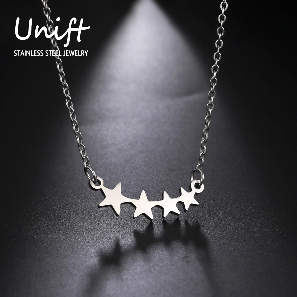 Ожерелье Unift со звездным небом подвеска с пентаграммой из нержавеющей стали