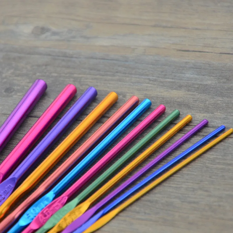 Рандомный набор крючков для вязания рандомные цвета ручные вязальные спицы